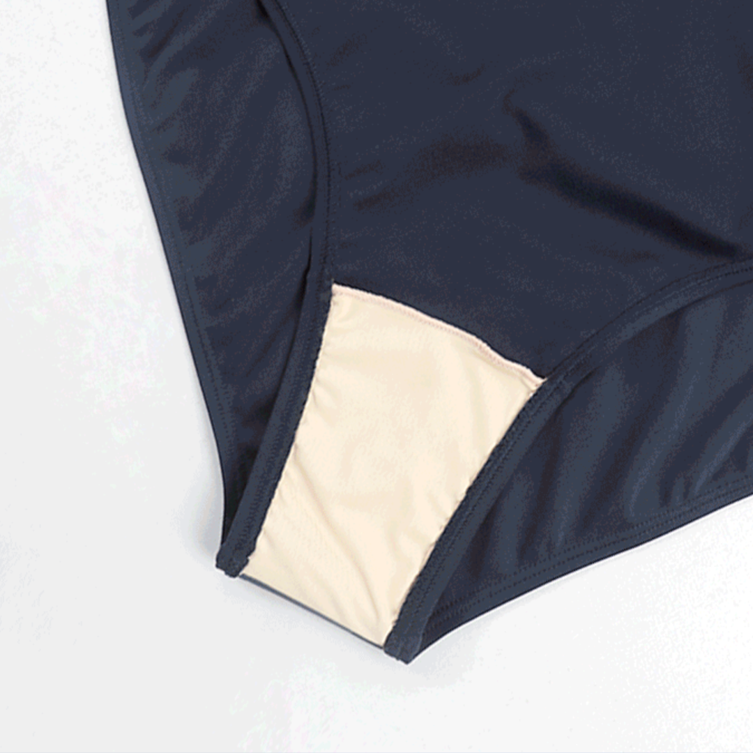 ホルターネック　切り替えレオタード