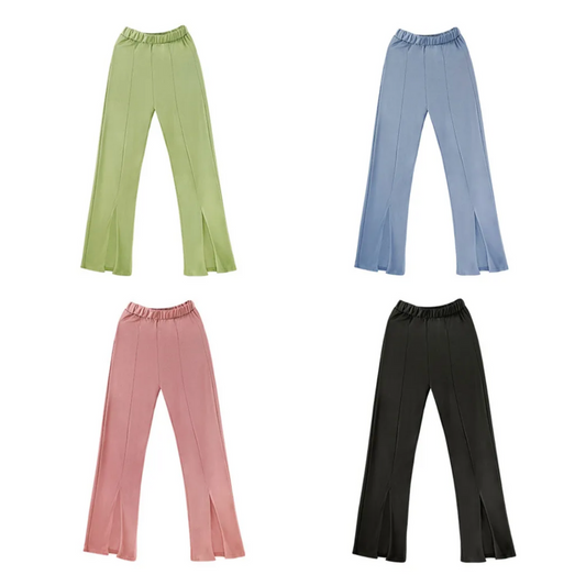 スリットパンツ