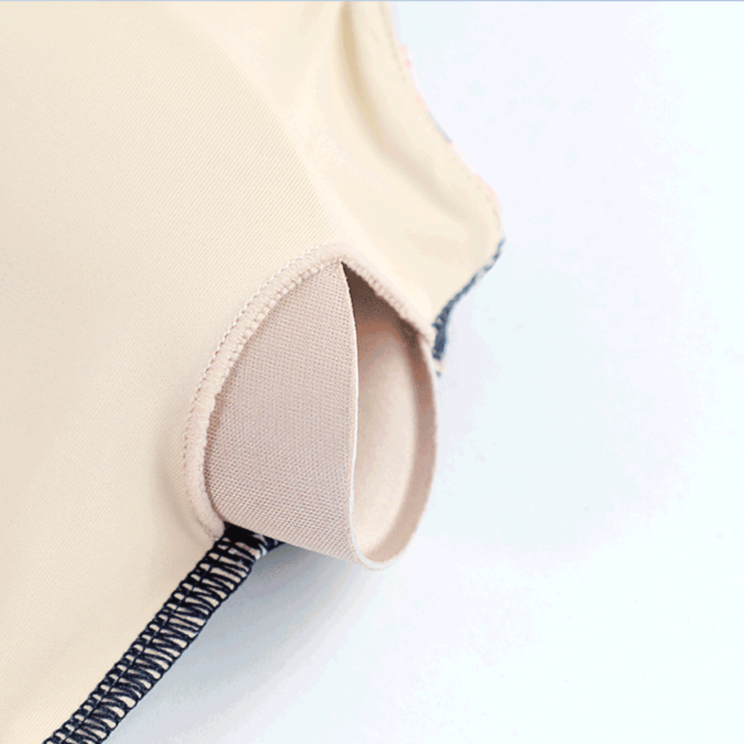 ホルターネック　切り替えレオタード