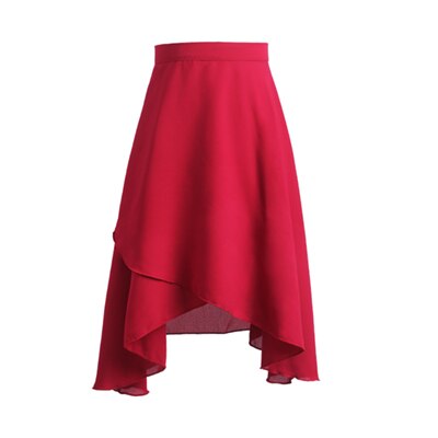 巻きスカート　膝丈