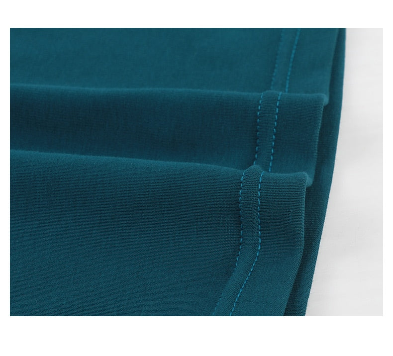 スクエアネック　5分袖トップス