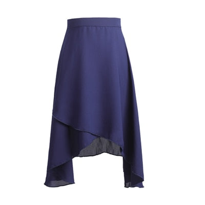 巻きスカート　膝丈