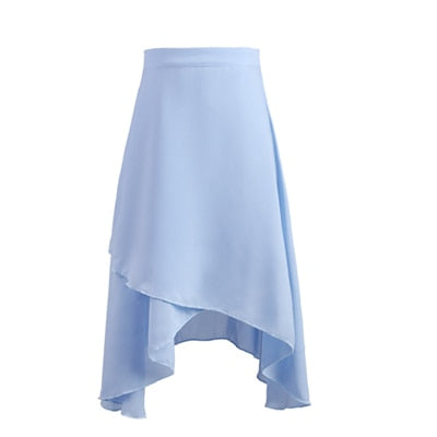 巻きスカート　膝丈