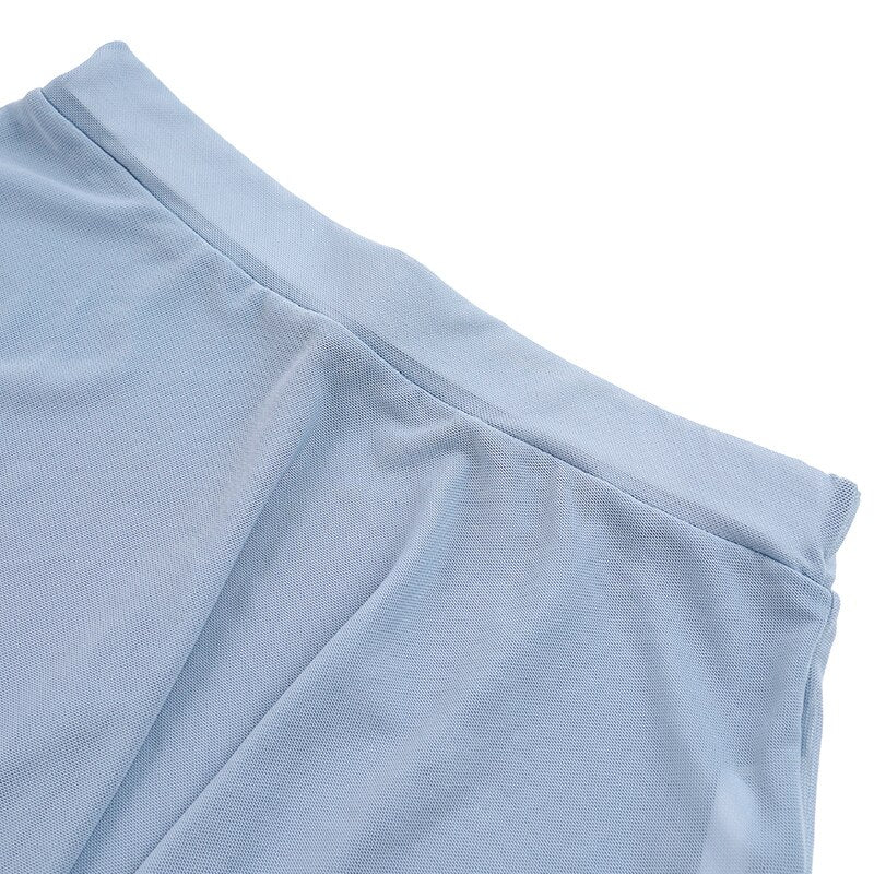 メッシュ　マイクロミニスカート