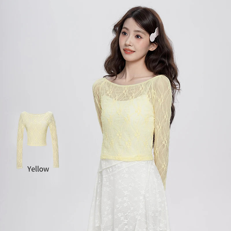 Lace 長袖トップス