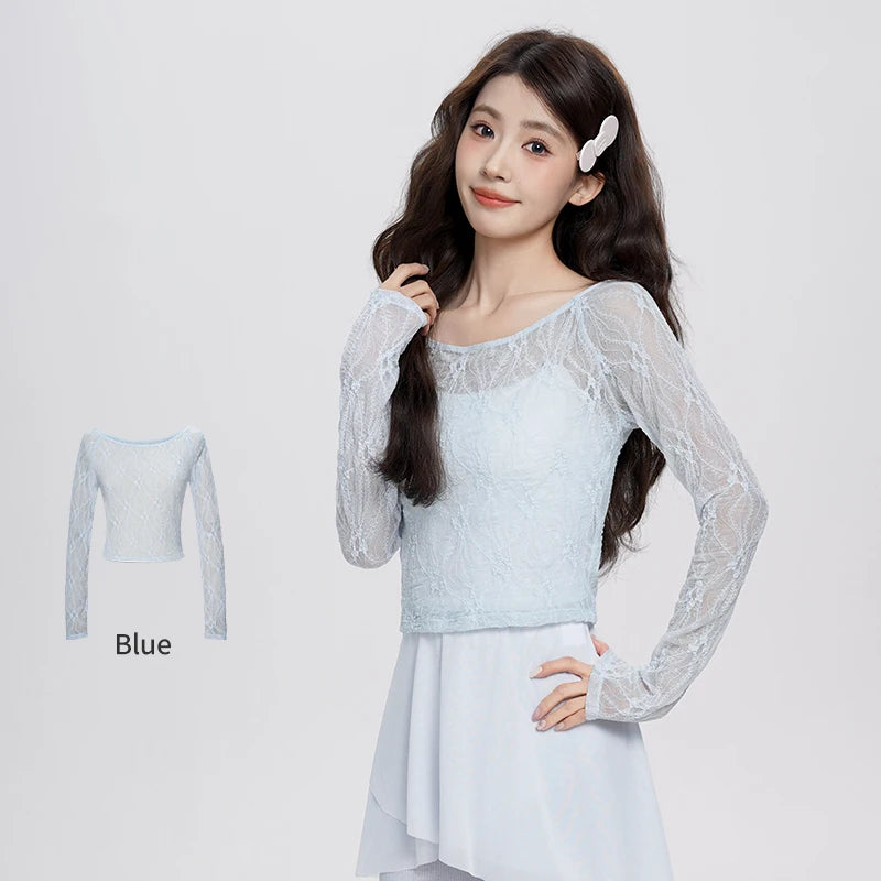 Lace 長袖トップス