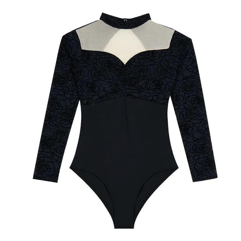 Rose 長袖レオタード