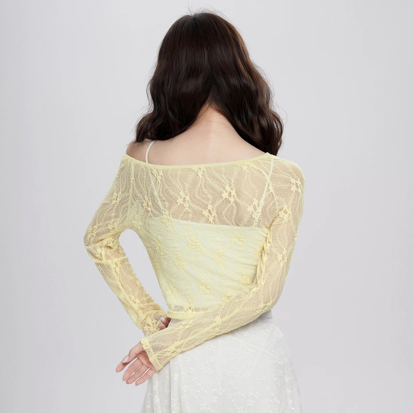 Lace 長袖トップス