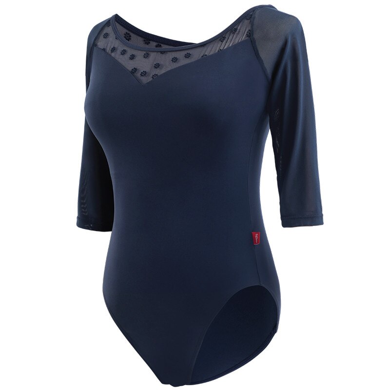 Flower Mesh 五分袖レオタード