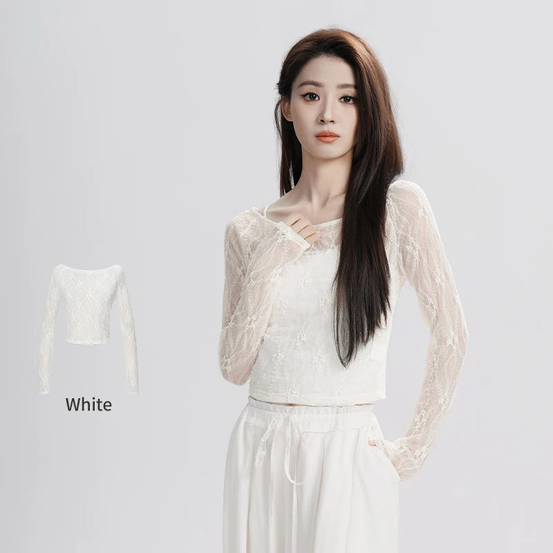 Lace 長袖トップス