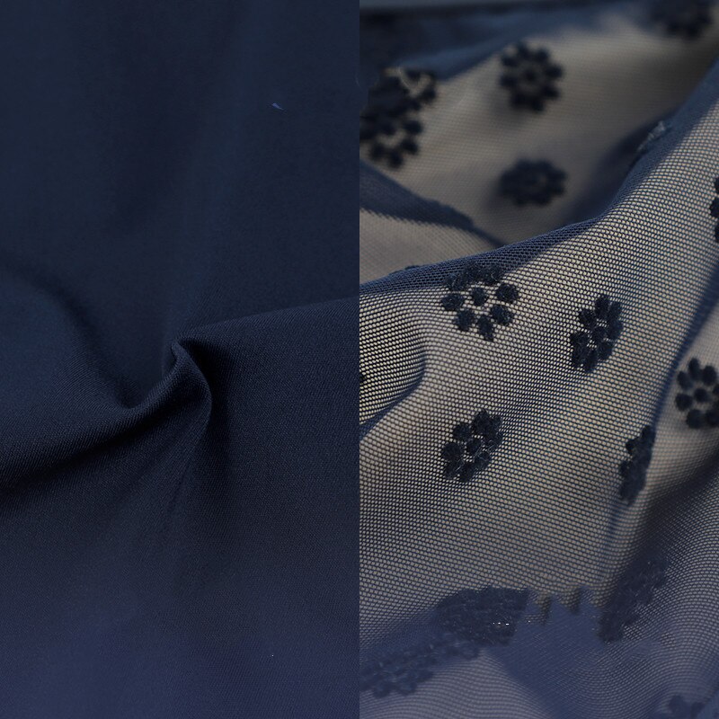 Flower Mesh 五分袖レオタード