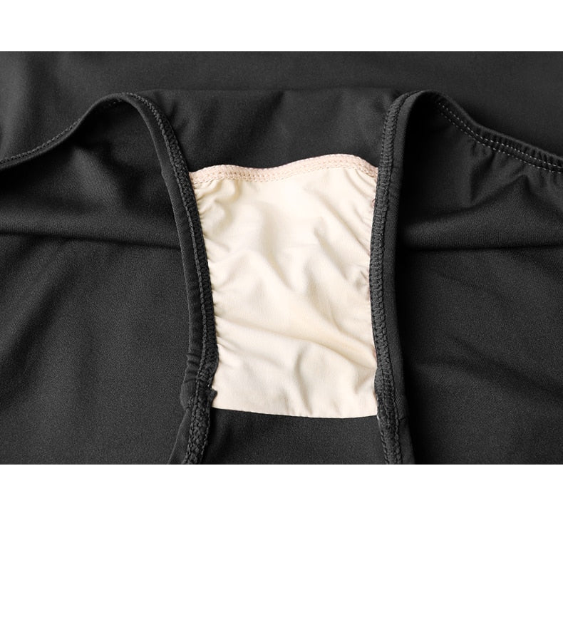 Lace ハイネック ショートスリーブレオタード